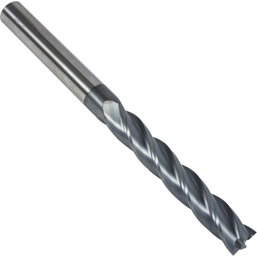 S237 30° Extra Long Square End Mill, 1/8" Dia., 3" L, 4 Flutes, 1/8" Shank, Carbide Ottawa Fastener Supply