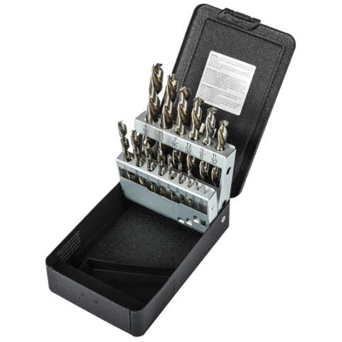 Jobber Length Drill Bit Set, 15 Pieces, High Speed Steel Ottawa Fastener Supply
