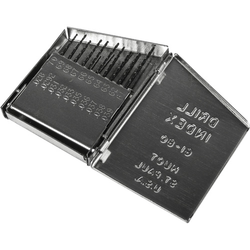 Jobber Length Drill Bit Set, 20 Pieces, High Speed Steel Ottawa Fastener Supply