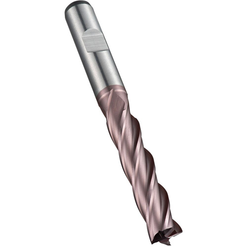 Square End Mill, 5 mm Dia., 68 mm L, 4 Flutes, 6 mm Shank, High Speed Cobalt Ottawa Fastener Supply