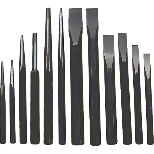 IPC-12 Jumbo Punch & Chisel Set, 12 Pieces Ottawa Fastener Supply