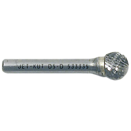 Ball Shape Bur, 3/8" Dia., 1/4" Shank, 5/16" Depth of Cut Ottawa Fastener Supply