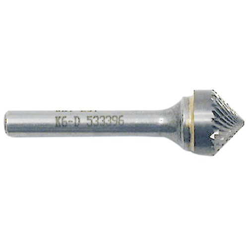 Cone Point Burr, 1/2" Dia., 1/4" Shank, 1/4" Depth of Cut Ottawa Fastener Supply
