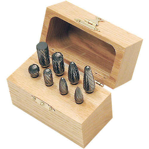 Jeu de fraises au carbure CBK-8 dans un coffret en bois, 8 morcea Ottawa Fastener Supply