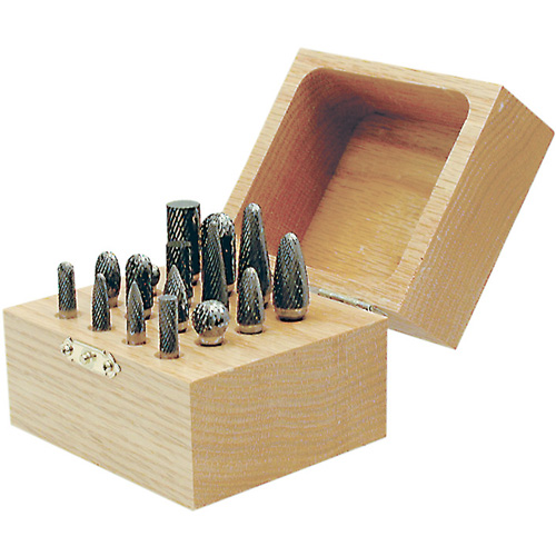 Jeu de fraises au carbure CBK-16 dans un coffret en bois, 16 morcea Ottawa Fastener Supply
