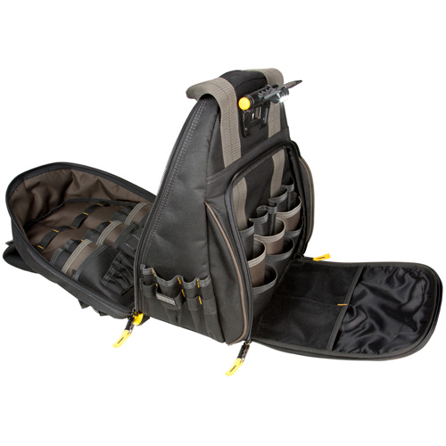 Techgear 53-Pocket Tool Backpack, 16" L x 13-1/4" W, Black, Polyester Ottawa Fastener Supply