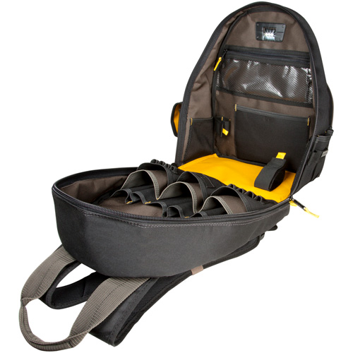 Techgear 53-Pocket Tool Backpack, 16" L x 13-1/4" W, Black, Polyester Ottawa Fastener Supply