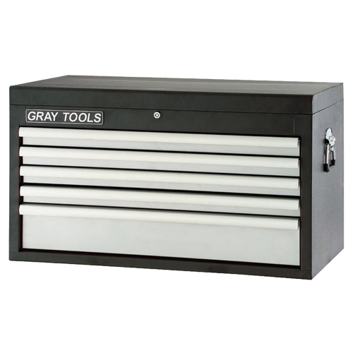 Top Chest - 5 Drawers, 33-1/2" W, 5 Drawers, Black Ottawa Fastener Supply