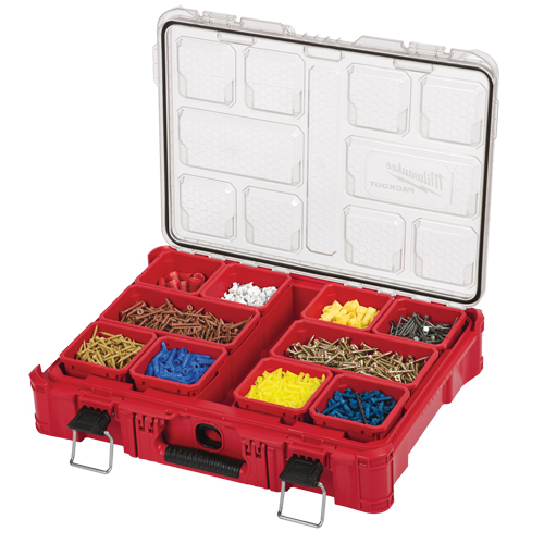 Packout Organizer, 20" x 15" x 5", Black/Red Ottawa Fastener Supply