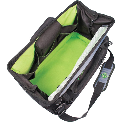 GREENLEE Tool Bag, Nylon/Polyester, 19 Pockets, Black Ottawa Fastener