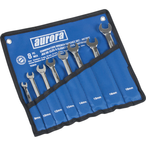 Fixed Head Wrench Set, Combination, 8 Pieces, Metric Ottawa Fastener Supply