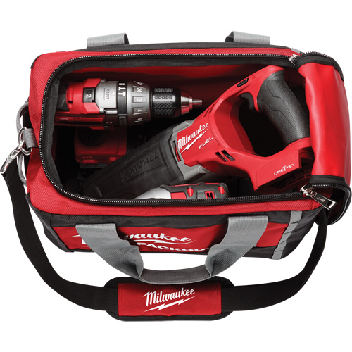 Sacs &agrave; outils Packout, Nylon balistique, 2 pochettes, Noir/Rouge Ottawa Fastener Supply