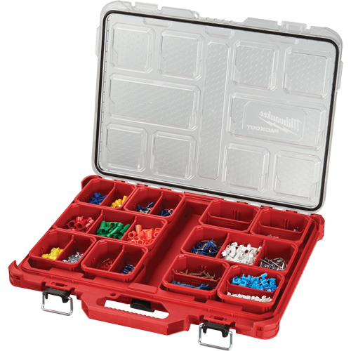 Organisateur profil&eacute; Packout, 19-3/4" x 16-2/5" x 2-1/2", Noir/Rouge Ottawa Fastener Supply