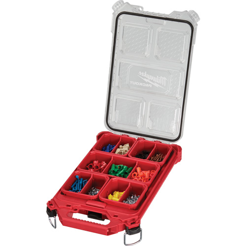 Organisateur profil&eacute; et compact Packout, 16-2/5" x 9-3/4" x 2-1/2", Noir/Rouge Ottawa Fastener Supply
