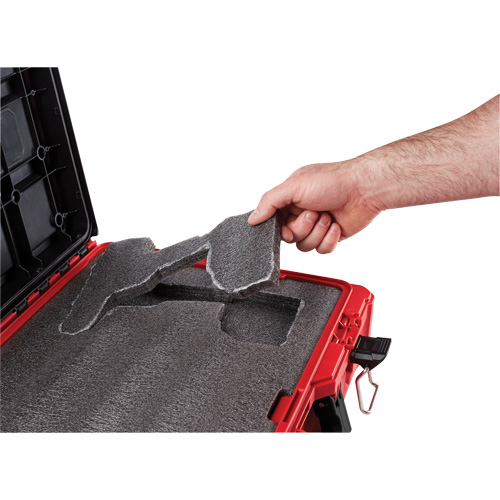 Packout Tool Case with Customizable Insert, 20-7/10" x 15-1/5" x 6-1/5", Black/Red Ottawa Fastener Supply