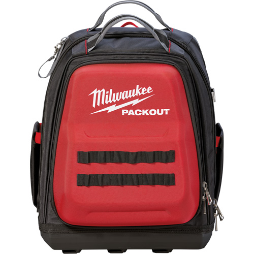 Packout Backpack, 15-3/4" L x 11-4/5" W, Black/Red, Ballistic Ottawa Fastener Supply