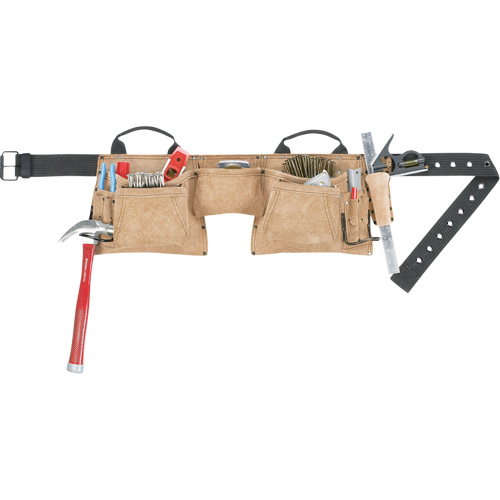Constructor's Tool Belt, Leather, Tan Ottawa Fastener Supply