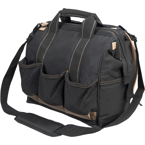 Porte-outils &agrave; compartiments multiples, Polyester, 33 pochettes, Noir Ottawa Fastener Supply