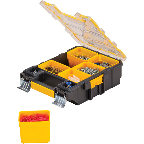 Mid-Size Pro Organizer, 4-1/2" W x 10-1/4" D x 13-3/5" H, Black/Yellow Ottawa Fastener Supply