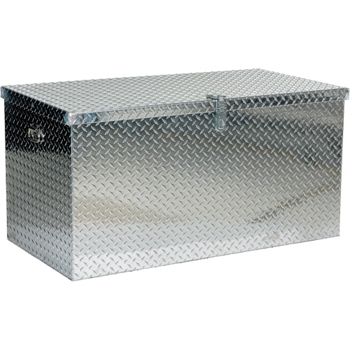 Aluminum Treadplate Portable Tool Box, 25-1/16" D x 49-1/4" W x 24" H, Silver Ottawa Fastener Supply