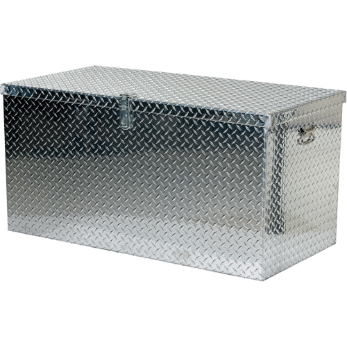 Aluminum Treadplate Portable Tool Box, 25-1/16" D x 49-1/4" W x 24" H, Silver Ottawa Fastener Supply