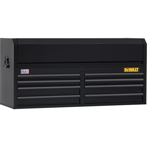 Tool Chest, 51-1/2" W, 8 Drawers, Black Ottawa Fastener Supply