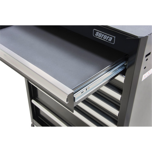 Chariot &agrave; outils industriel, 7 tiroirs, 27" la x 18-3/4" p x 39" h, Noir Ottawa Fastener Supply