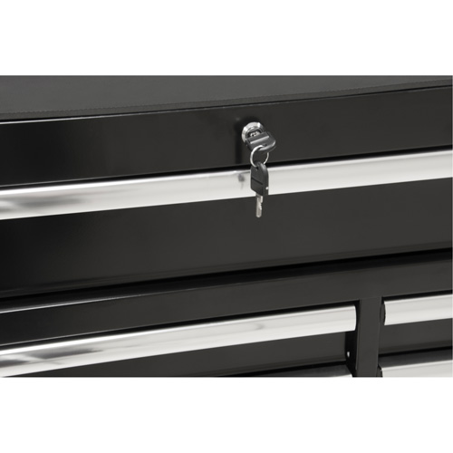 Chariot &agrave; outils industriel, 11 tiroirs, 41" la x 18-3/4" p x 39-1/3" h, Noir Ottawa Fastener Supply