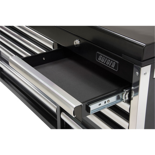 Industrial Tool Chest, 41" W, 10 Drawers, Black Ottawa Fastener Supply