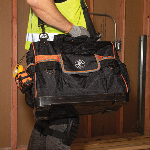 Tradesman Pro Wide-Open Tool Bag, Ballistic Nylon, 42 Pockets, Black Ottawa Fastener Supply
