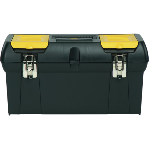 2000 Series Tool Box with Tray, 24" W x 11-1/4" D x 11" H, Black/Yellow Ottawa Fastener Supply