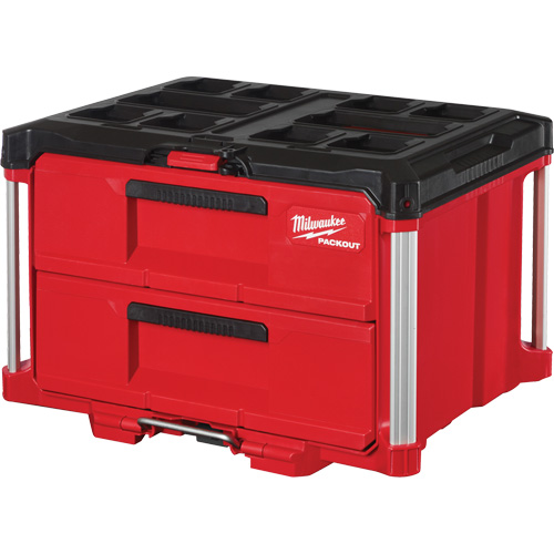 Packout 2-Drawer Tool Box, 16-1/3" x 14-1/3" x 22-1/5", Red Ottawa Fastener Supply