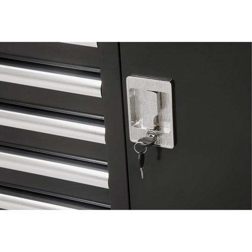 Chariot &agrave; outils industriel, 8 tiroirs, 44-3/10" la x 21-1/10" p x 36-7/10" h, Noir Ottawa Fastener Supply