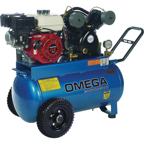 Contractor Series Air Compressors, Gas, 16.6 Gal. (20 US Gal), 125 PSI Ottawa Fastener Supply