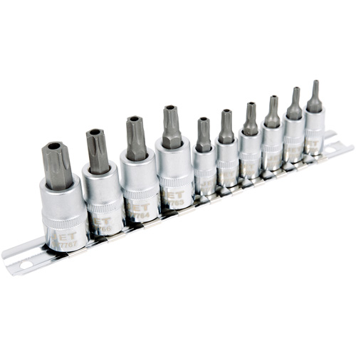 SS1438-10TB 10-Piece 1/4" & 3/8" Drive Tamperproof TORX&reg; Bit Socket Set Ottawa Fastener Supply