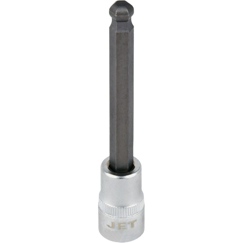 Bit Socket, Hex Ball, 4 mm x 4" L, 3/8" Drive Ottawa Fastener Supply