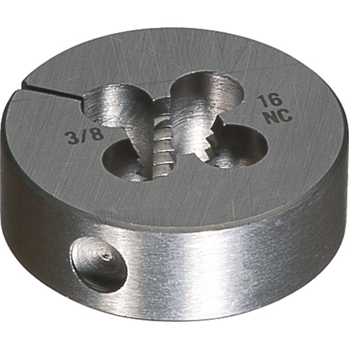Matrices rondes ajustables, fini brillant, Filet de 10-24, Acier rapide Ottawa Fastener Supply