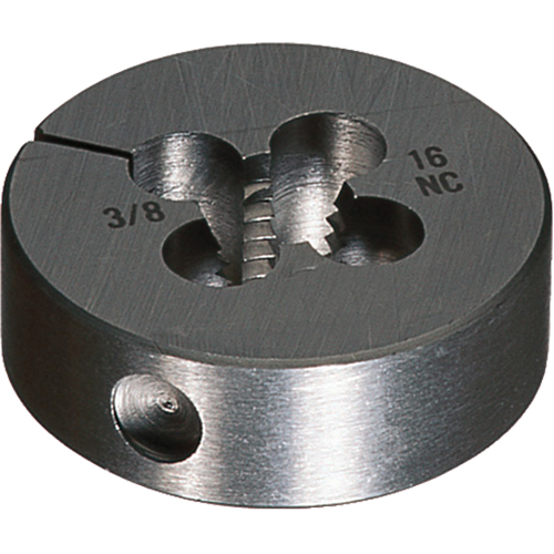 Round Adjustable Die, Bright Finish, 5/8"-11 Thread, High Speed Steel Ottawa Fastener Supply