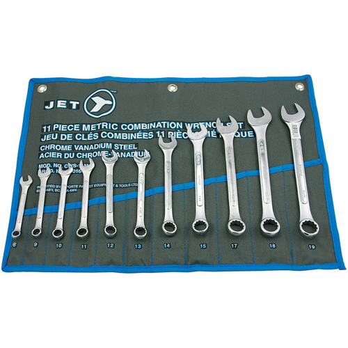 Raised Panel Combination Wrench Set, Combination, 11 Pieces, Metric Ottawa Fastener Supply