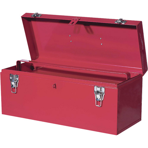 TB21 Steel Hand Tool Box, 8-3/4" D x 20" W x 9-3/8" H, Red Ottawa Fastener Supply