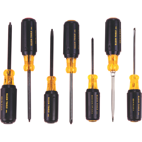Canadian Basic Cushion-Grip Screwdriver Set, 7 Pcs. Ottawa Fastener Supply