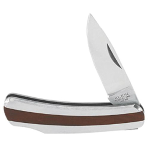Pocket Knife with Drop Point Blade, 2-1/4" Blade, Stainless Steel Blade, Stainless Steel Handle Ottawa Fastener Supply