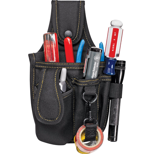 Multi-Pocket Tool & Phone Holders, Multiple Tool Holder, Polyester, 4 Pockets Ottawa Fastener Supply
