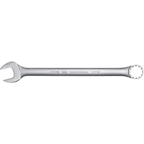Combination Wrench, 12 Point, 1-7/16", Satin Finish Ottawa Fastener Supply