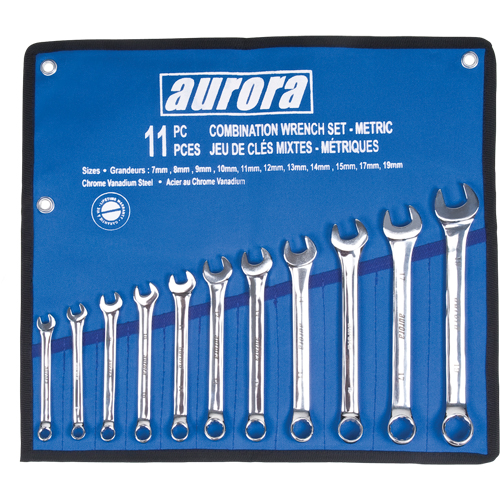 Wrench Set, Combination, 11 Pieces, Metric Ottawa Fastener Supply