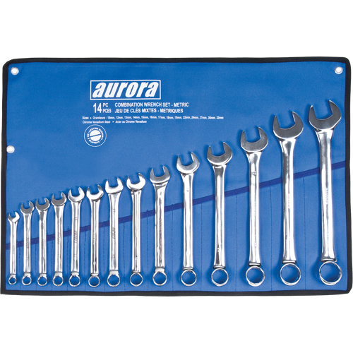 Wrench Set, Combination, 14 Pieces, Metric Ottawa Fastener Supply