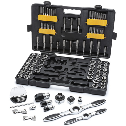 SAE/Metric Ratcheting Tap & Die Set, 114 Pieces Ottawa Fastener Supply