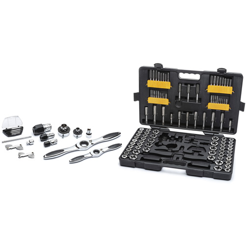 SAE/Metric Ratcheting Tap & Die Set, 114 Pieces Ottawa Fastener Supply