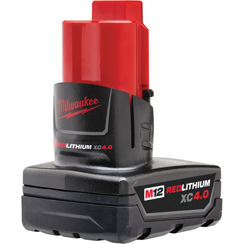 Bloc-piles M12 Redlithium 4.0, Lithium-ion, 12 V, 4 A Ottawa Fastener Supply
