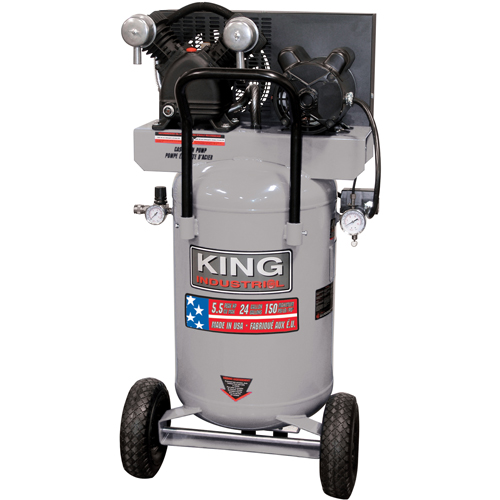 KING CANADA Industrial Compressors, Electric, 20 Gal. (24 US Gal), 150 PSI, 120/1 V Ottawa